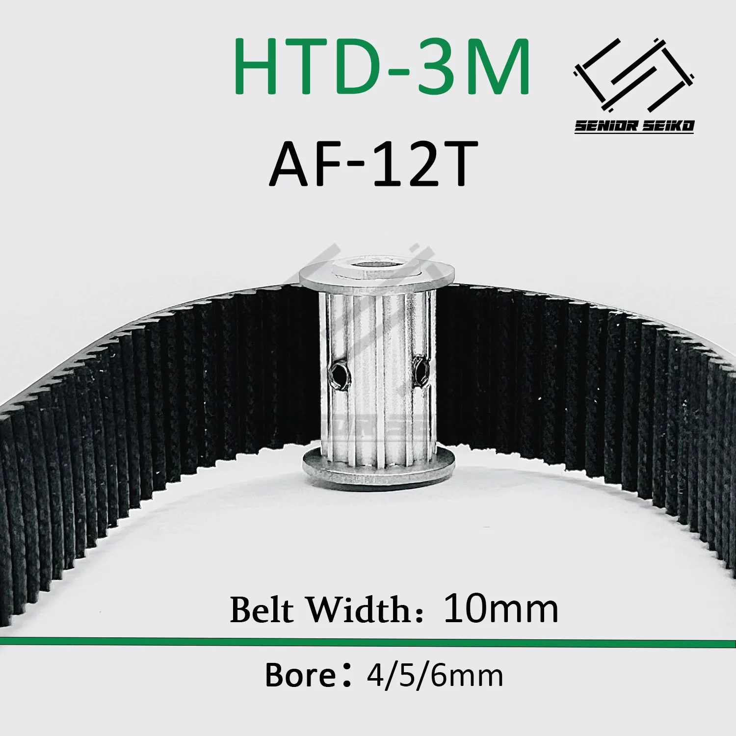 HTD3M 120Teeth 12T Timing Pulley Belt Set Belt Width 10mm Bore 4~25mm Reduction10:1 Deceleration 3M Pulley Kit Synchronous Wheel