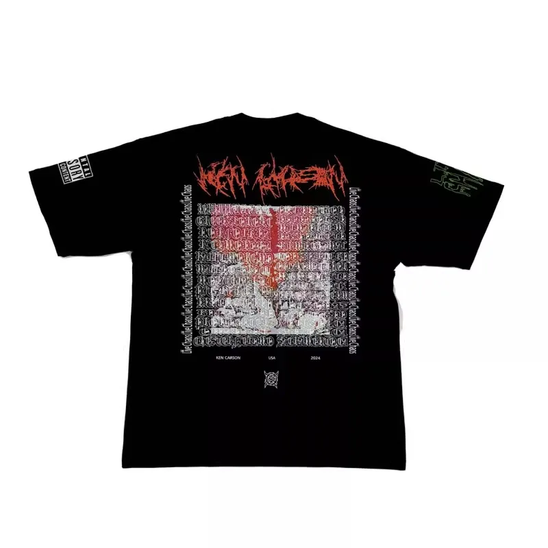 2025 Ken Carson A Great Chaos Tour Leg 2 Logo tee short sleeve T-shirts TX1255