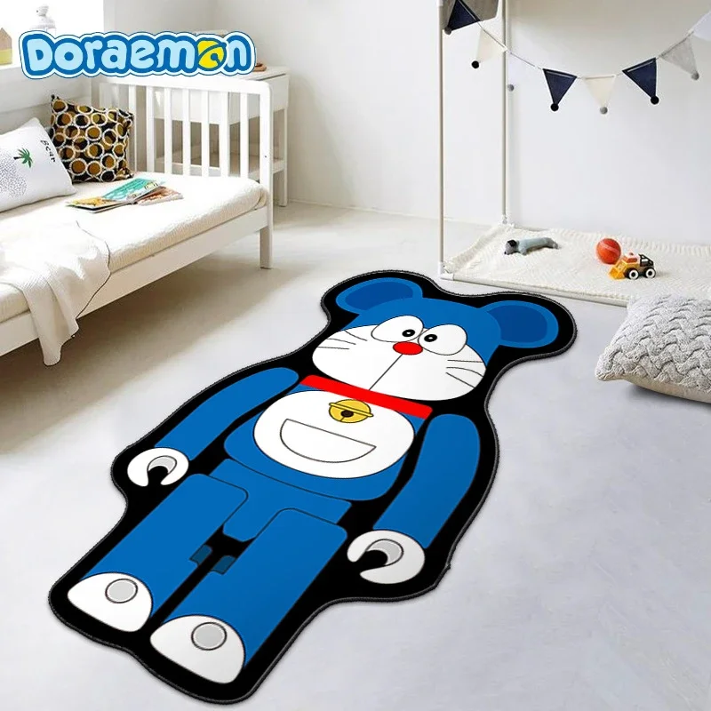 Doraemon Anime Cartoon Carpet Irregular Back Children Home Bedroom Decor Bedside Mat Non-slip Floor Mat Cosplay Doormat Kids Gif