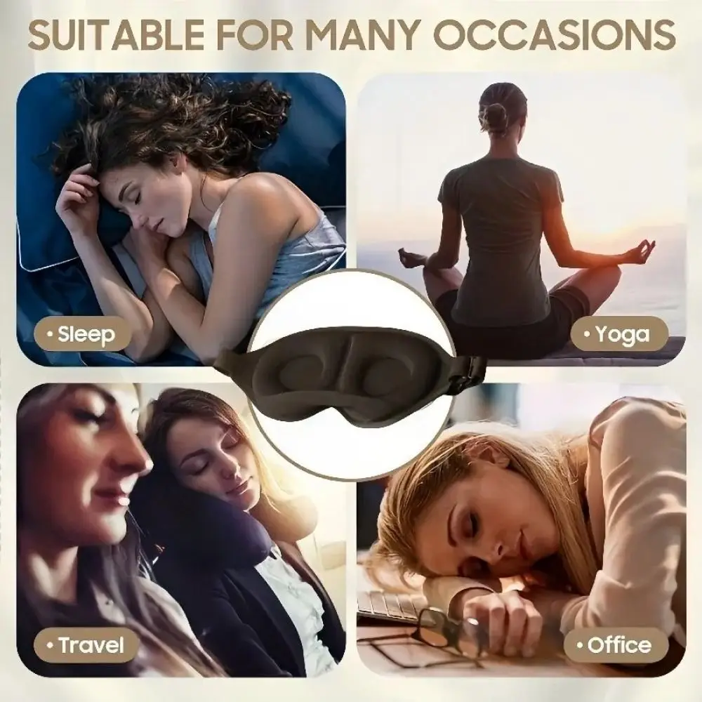 Summer Soft 3D Eye Mask Breathable Pressure Free Sleeping Mask Light Blocking Capsule Eye Mask Sleep Space