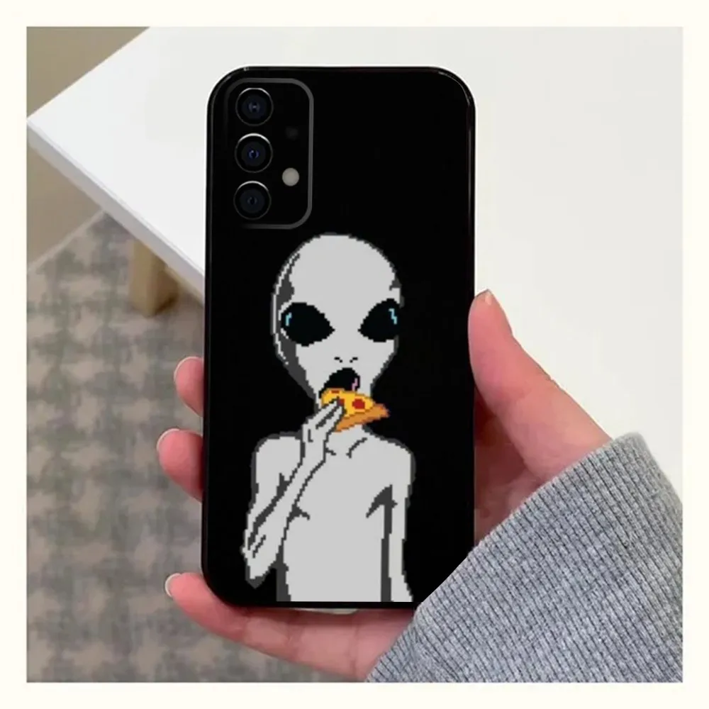 Alien organisms UFO Phone Case For Samsung Galaxy A13,A21s,A22,A31,A32,A52,A53,A71,A80,A91 Soft Black Cover