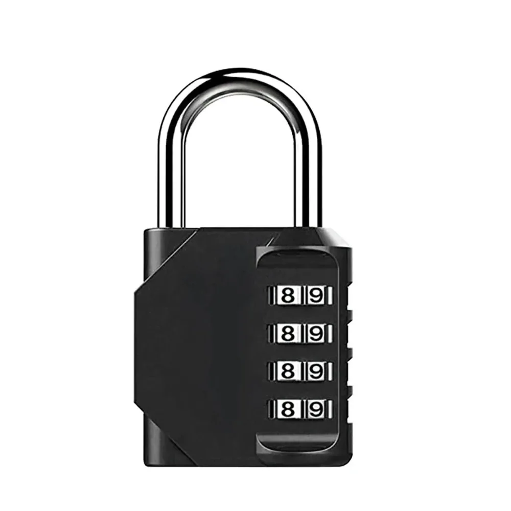 Creative Resettable Combination Lock Zinc Alloy Waterproof Padlock with Combination 4 Digit Heavy Duty Suitcase Lock Outdoor