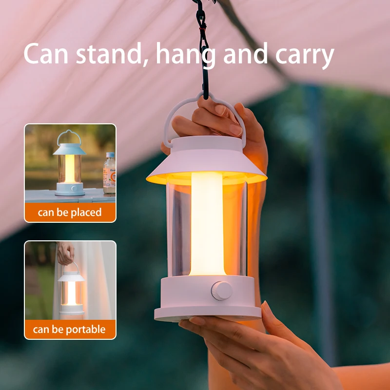 Portable Camping Light Three Gear Adjustment Tent Light Long-lasting Battery Life Led Camping Light For Travel With Power Bank