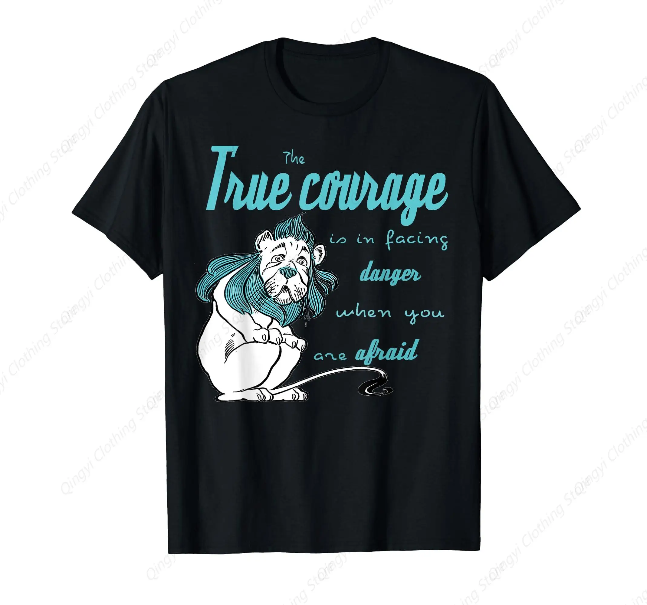 

The Wonderful Wizard of Oz, Cowardly Lion courage Quote book T-Shirt