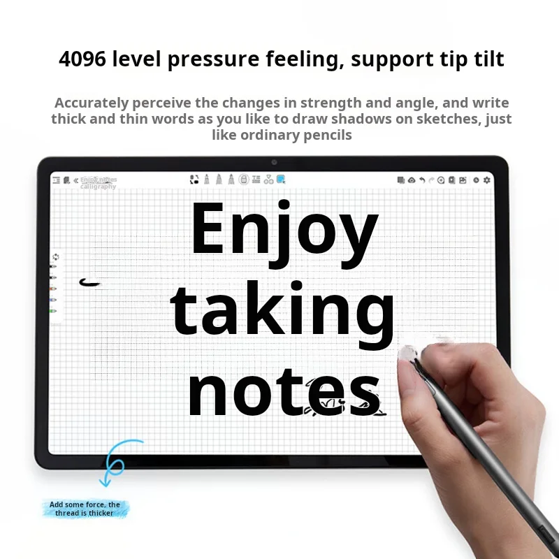 Lenovo Stylus 2025 Model Ultra-Low Latency for Any Screen Writing Smart Tilt Anti-Touch Design Note Draw Lenovo Pencil
