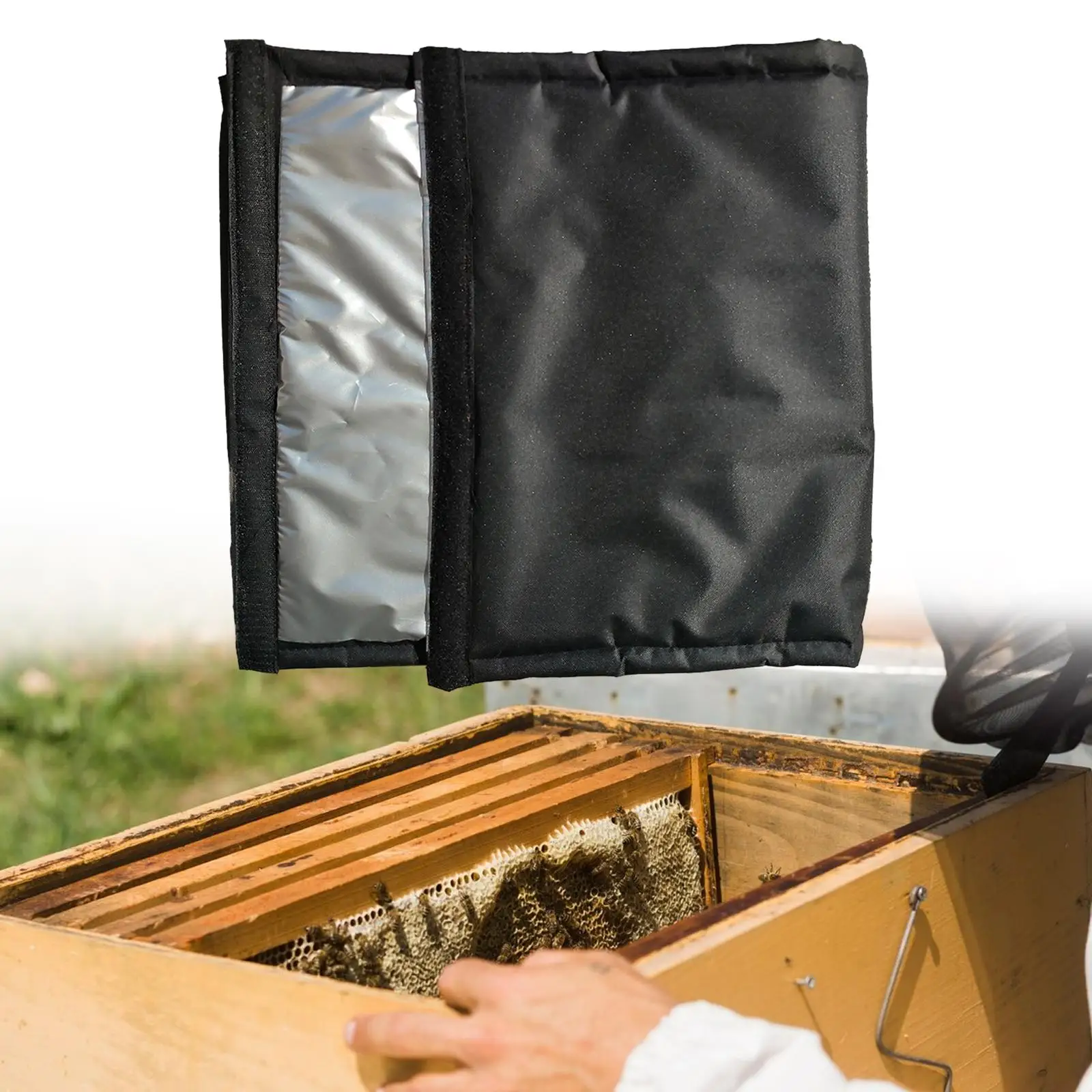 Cubierta aislante de colmena gruesa y cálida resistente al desgaste para colmena de abeja de invierno
