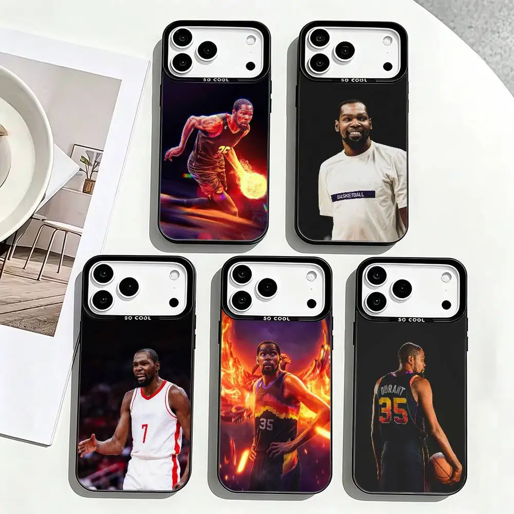 

Kevin-N D-Durant Basketball Phone Case For iPhone 17,16,15,14,13,12,11 Plus,Pro Max,XS,Colorful Silver Phone case Funda Cover