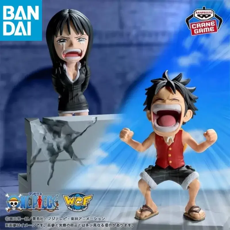 

Original Bandai One Piece Banpresto WCF Vol.17 Nico Robin Luffy Enies Lobby PVC Anime Figure Model Toy Gift Decoration Ornaments
