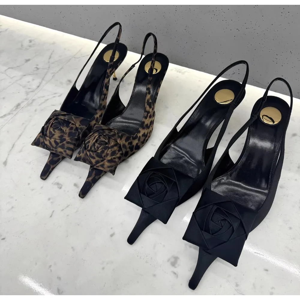 Summer Women's New Pointed Shallow Mouth Sandals Fashion Show Party Wedding Women's Large Size 42 Stiletto Sandals view 6