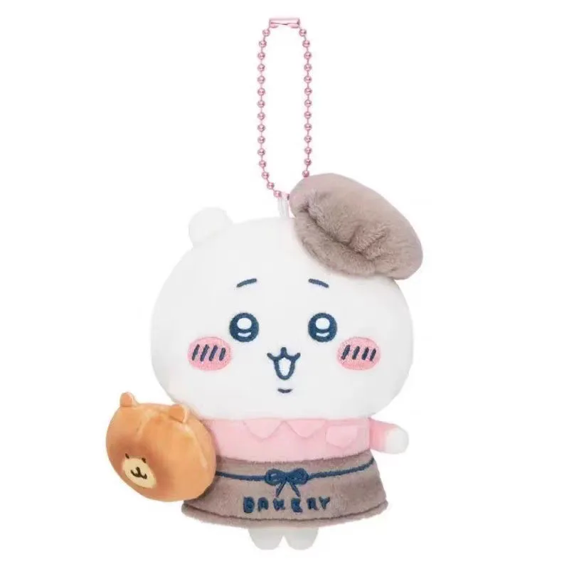 Jiyi Bakery Serie Plüsch-Schlüsselanhänger Sandwich Hotdog Hachiware Usagi Charaktere Niedliches Weiches Spielzeug Taschenanhänger Sammlerstück Geschenk – Detail 5