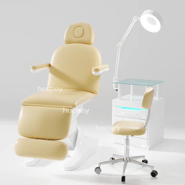 Hochey  Electric 3 motor medical bed hair transplant chair treatment bed for massage tables in hospitals and beds in beauty salo