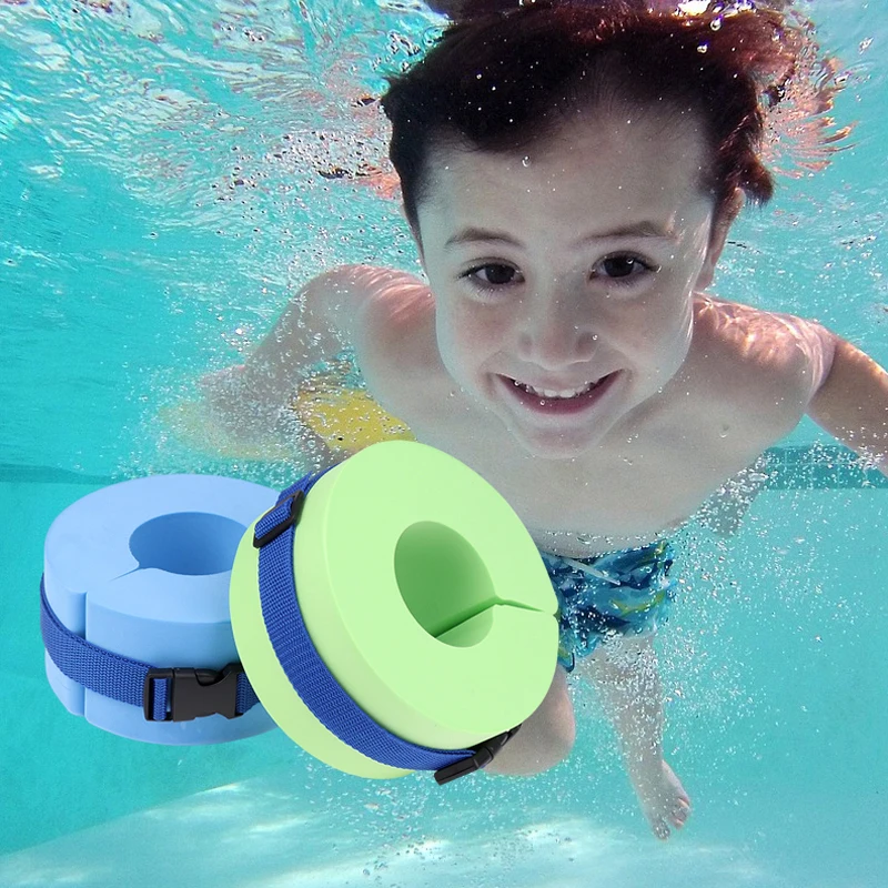 

2Pcs Aquatic Cuffs EVA Swimming Leggings Arm Floating Ring Heavy Weights Water Exercise Aerobics Rings For Ankle Arm