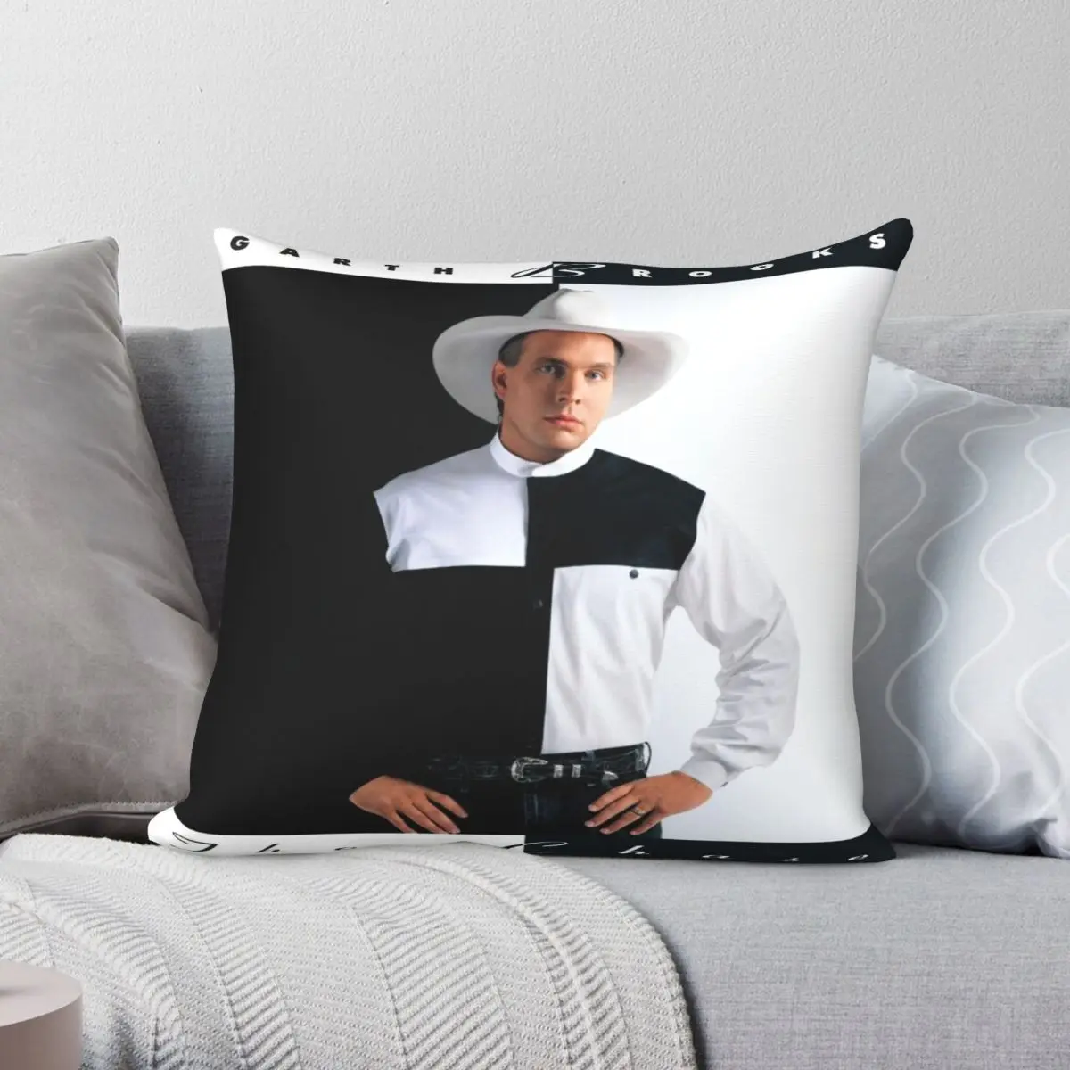 Garth Brooks The Chase Pillowcase Polyester Linen Velvet Creative Zip Decor Throw Pillow Case Room Cushion Cover