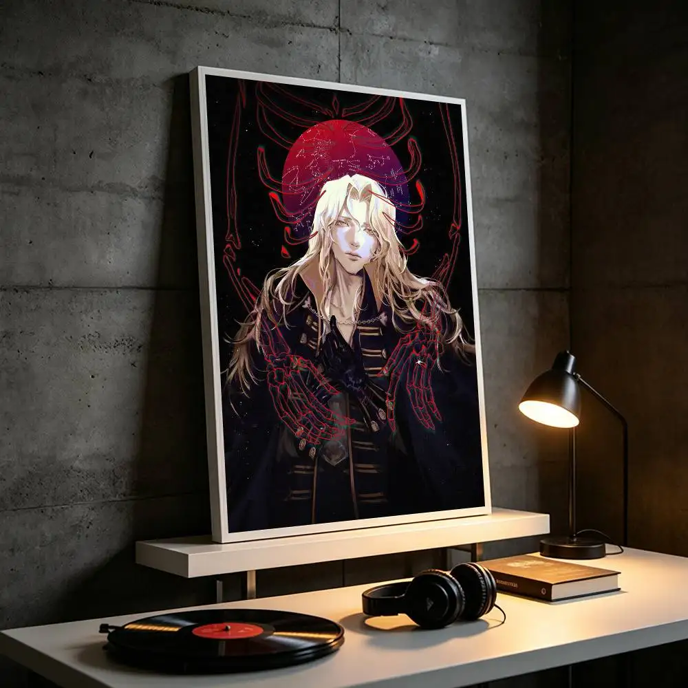 Game Castlevania Symphony of the night  Poster Waterproof Wall Art Sticker For Bar Living Room Vintage Decor High Quality Print