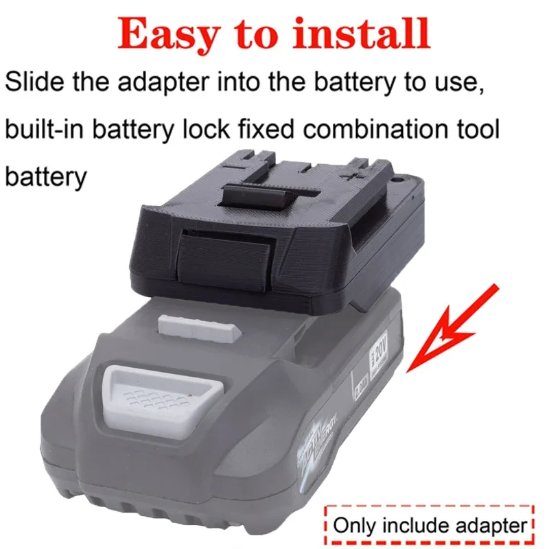 Battery Adapter/Converter for Bosch 18V Li-ion tools to Aldi Ferrex 20V Energy Li-ion Battery Adapter Tool Accessory