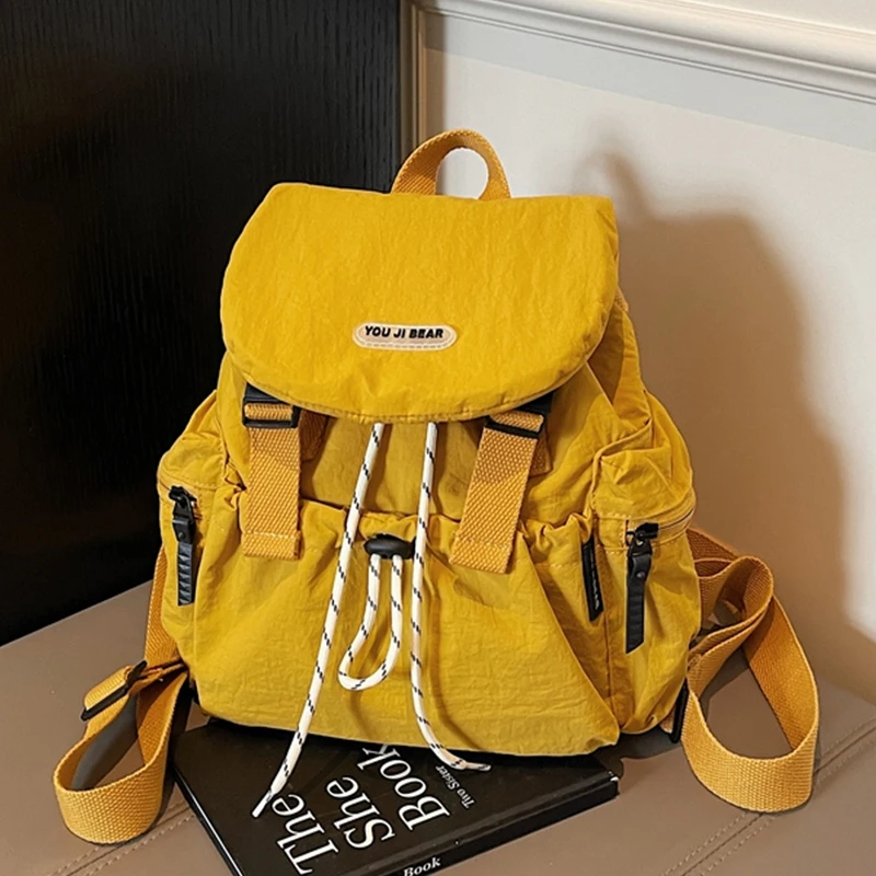 

Повседневный женский рюкзак большой вместимости, студенческая пригородная сумка, модная уличная дорожная сумка, простой легкий корейский стиль