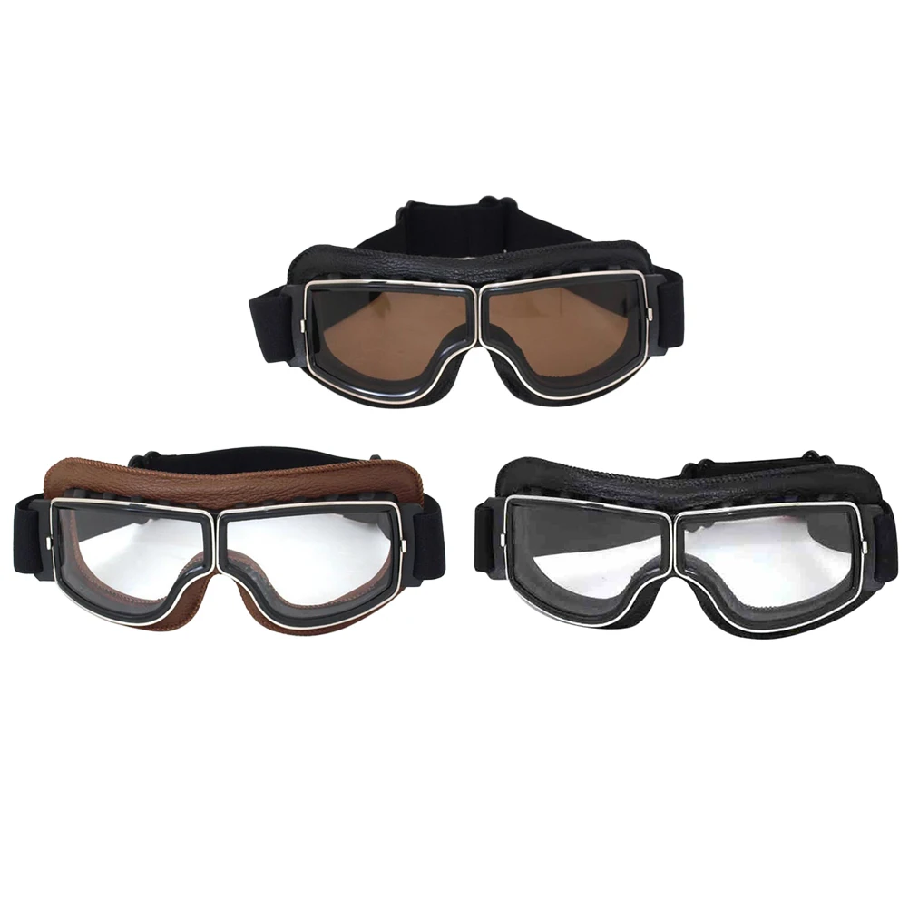 

Cycling Glasses Ski Goggles Motorcycle Sunglasses ATV Biker PC Lenses UV400 Protection Elastic Band Riding Accessories