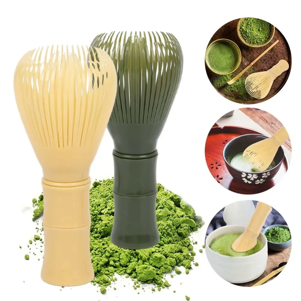 Resin Matcha Whisk Reusable Smooth Resin Whisk With Whisk Holder Portable Green Tea Powder Whisk Tea Set Accessories