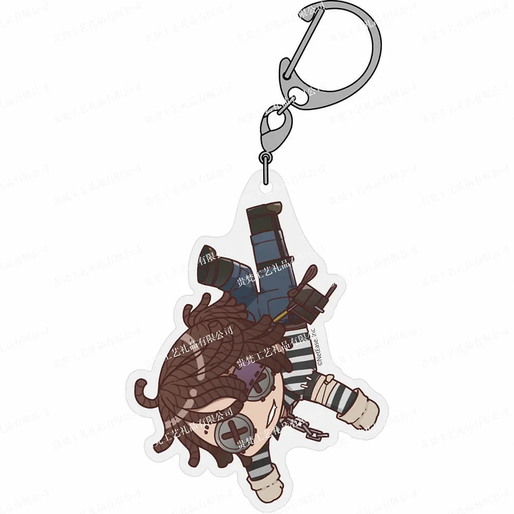 6cm Identity V Anime Character Model Acrylic Keychains Woman Cute Cartoon Bag Pendant Decoration Key Chain Fans Christmas Gifts