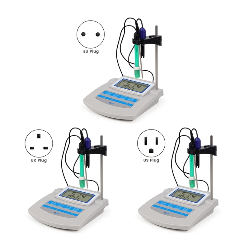 6-In-1 Water Quality Tester PH, TDS, EC, ORP, CF, Temp Benchtop Analyzer For Lab, Aquarium, Pool, Drinking Water