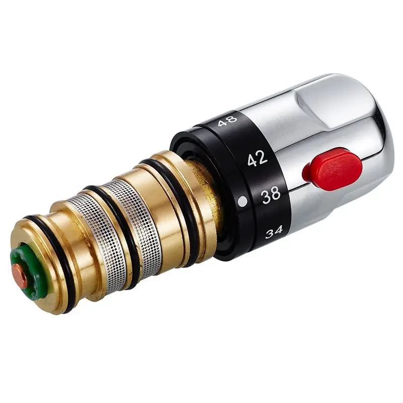 Becola Einfach-Thermostat Bad Mischbatterie Dusche Ventil Griff Ersatz Reparatur Kit Patrone Konstante Temperatur Control Messing Wasserhahn