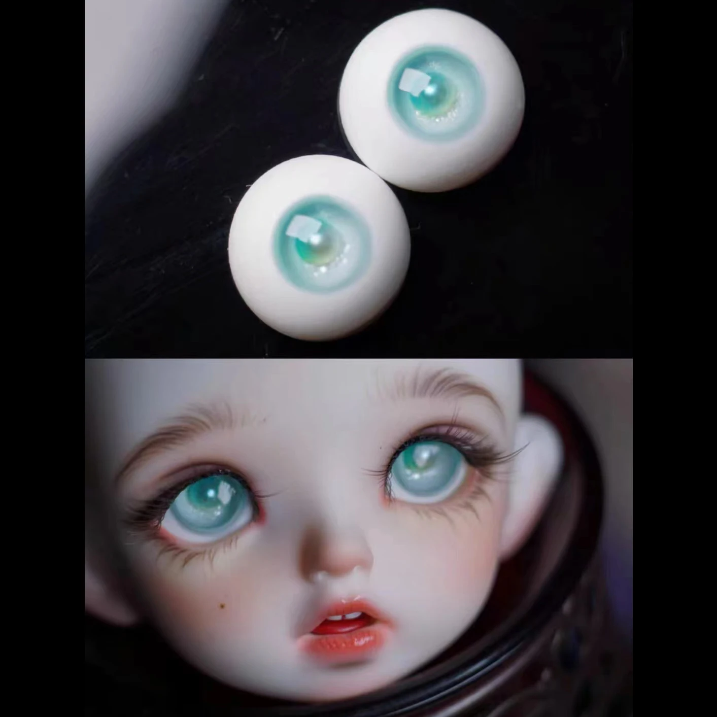 Harz Augen Puppe Augapfel DIY Handgemachte Augapfel Für 1/6 1/8 1/3 BJD Puppe OB11 10mm/12mm/14mm/16mm Puppe Zubehör Augapfel – Detail 3