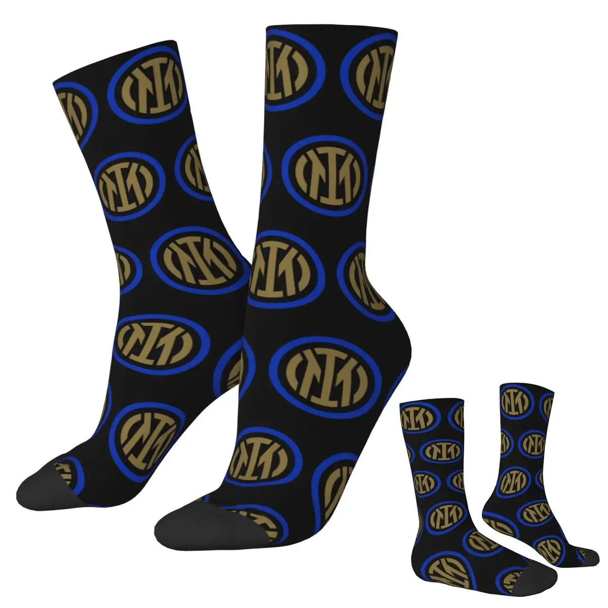 Inter Milano Calzini dal miglior design Harajuku Calze di alta qualità Calzini lunghi per tutte le stagioni Accessori per regalo di compleanno unisex