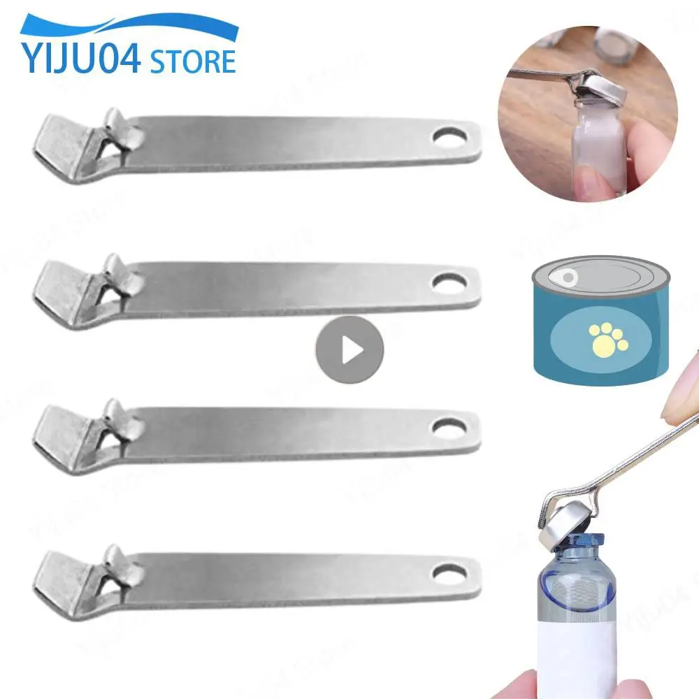 1/4PCS Bottle Opener Stainless Steel Oral Liquid Vial Opener Household Portable Beer Bottles Oral Liquid Can Open Kitchen Gadget