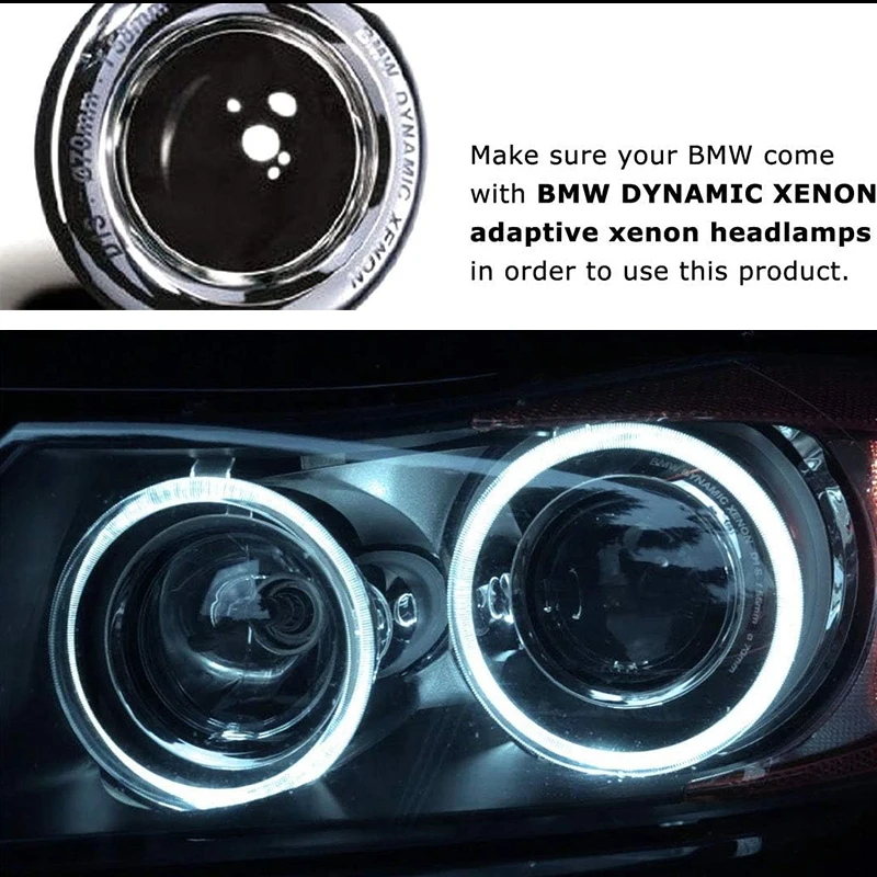 لسيارات BMW 3 Series E90 E91 325i 330i زينون الأبيض LED عين الملاك خاتم هالة ماركر لمبات استبدال OEM # 63117161444