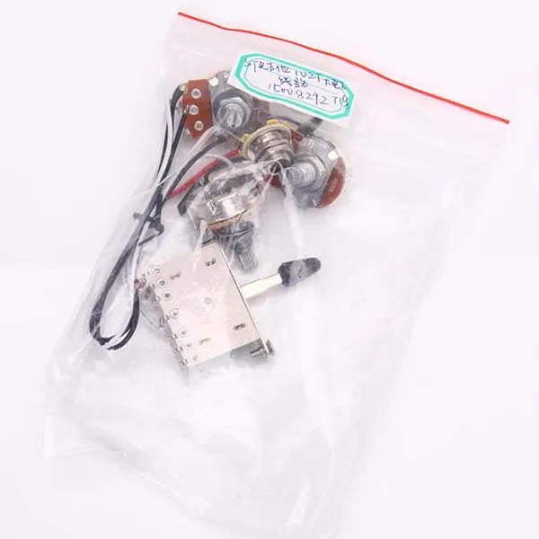 Prewired Guitar Wiring Harness 1V2T 1jack 5 Way Rocker Switch Set Pickup Circuit for S Electric Guitar DIY