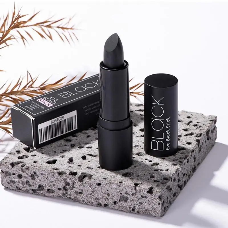 Chic Black Matte Lipstick Long Lasting 24 Hours Non-stick Waterproof Lipstick Halloween Cosplay Makeup Prop No Harm To Face Skin