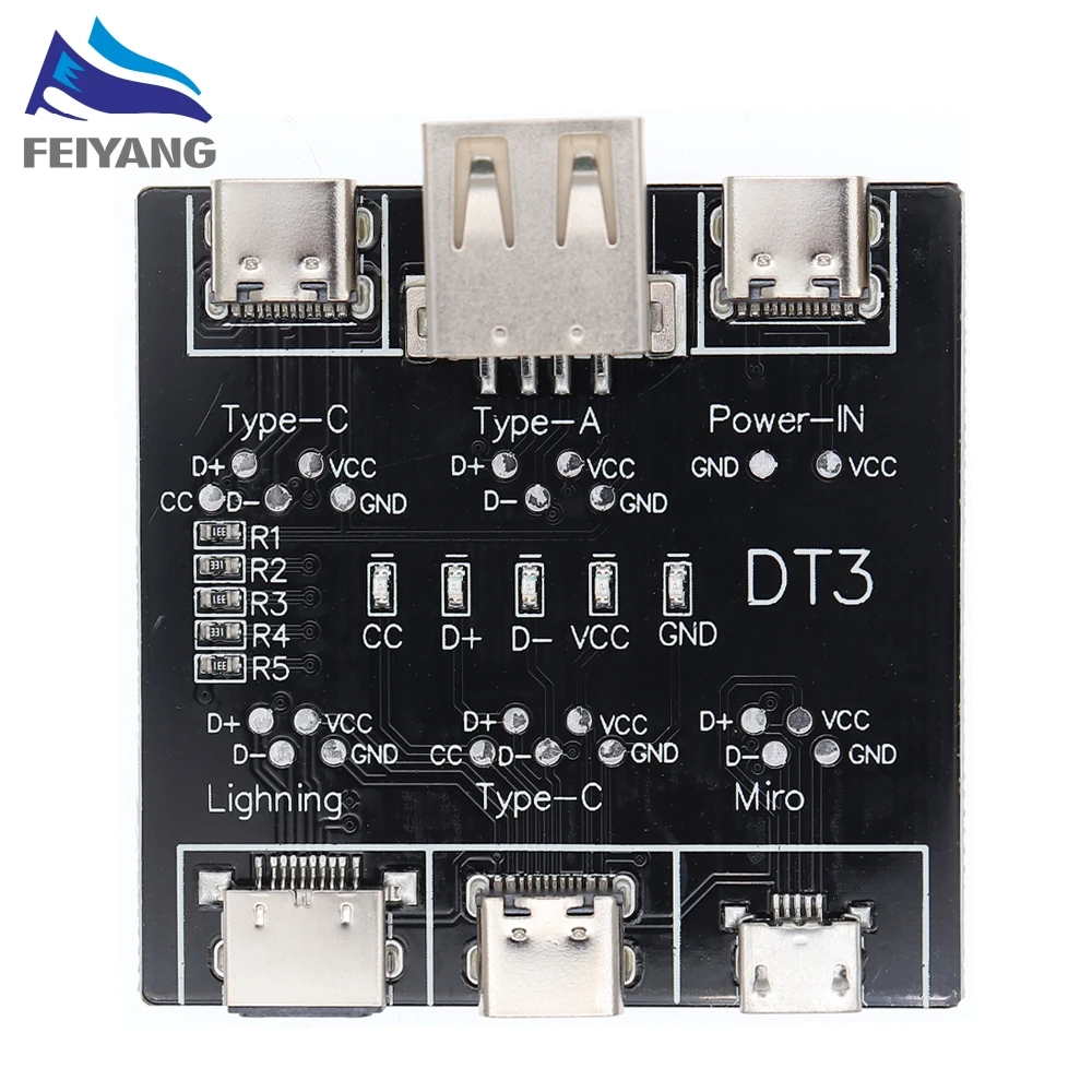 SX DT3 Data Cable Detection Board Type-C Micro USB C Cable Tester Short Circuit On Off Switching Diagnose Tool for iOS Android image 5