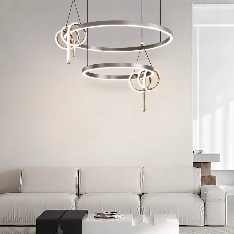 

GHJUYIOL Italian minimalist living room main light, atmospheric and creative pendant light, bedroom, dining room, study light