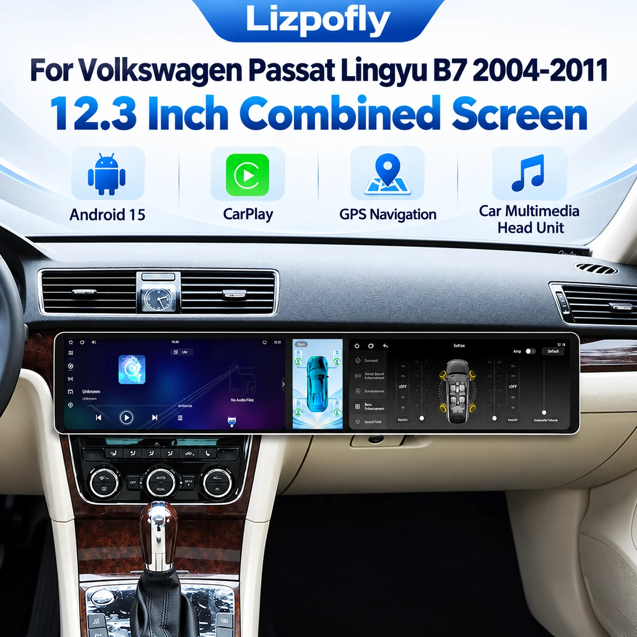 Lizpofly For Volkswagen Passat Lingyu B7 2004-2011 12.3