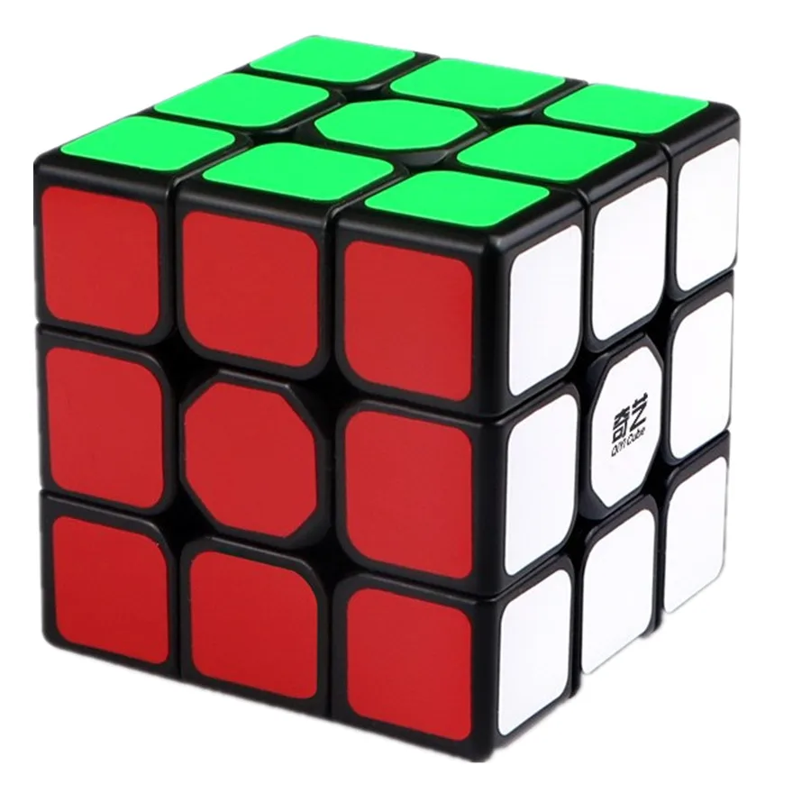 Qiyi Qihang 3x3x3 Zauberwürfel profession elle 3x3 schwarz Aufkleber Cubo Magico Speed Puzzle Kinderspiel zeug Spiele Geschenk