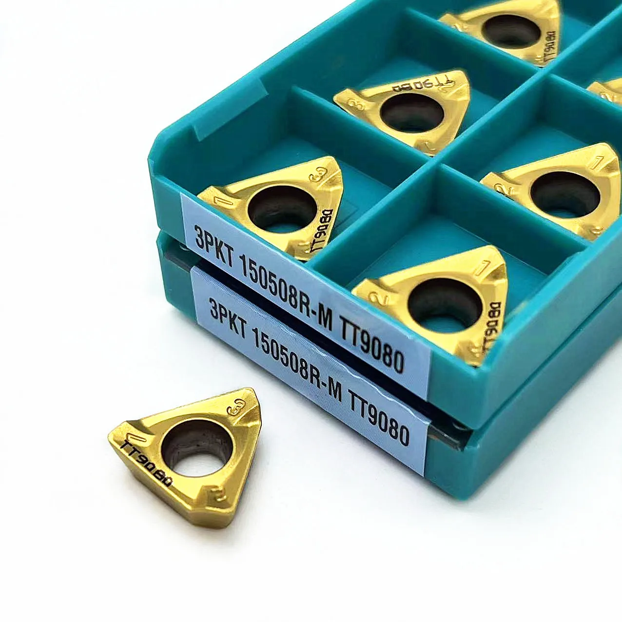 High Quality Stainless Steel 3PKT100408R 3PKT150508R M TT9080 Lathe Carbide Insert Tool 3PKT 100408R 150508R Hard Alloy Blade