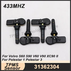 1/4PCS 31362304 433MHz TPMS Sensor Tire Pressure Sensor For Volvo S60 S90 V60 V90 Cross Country XC90 II  Polestar 1 3