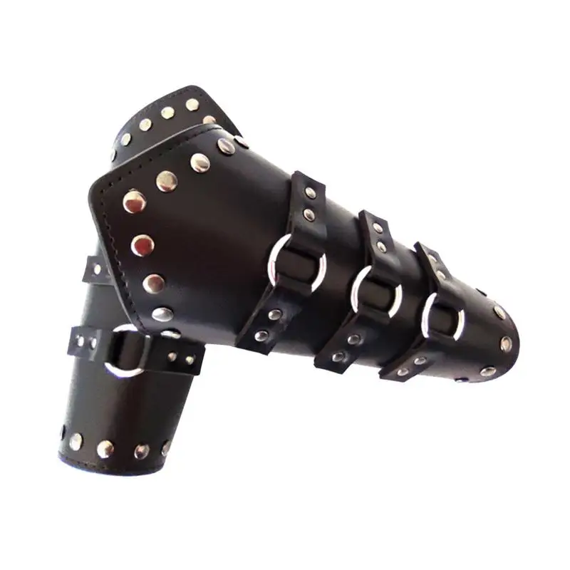 Mittelalter liche Vam brace Arm manschette verstellbare mittelalter liche Leder armbänder lange Stil Ritter mittelalter liche Kampf Armschutz Arm schienen Halloween