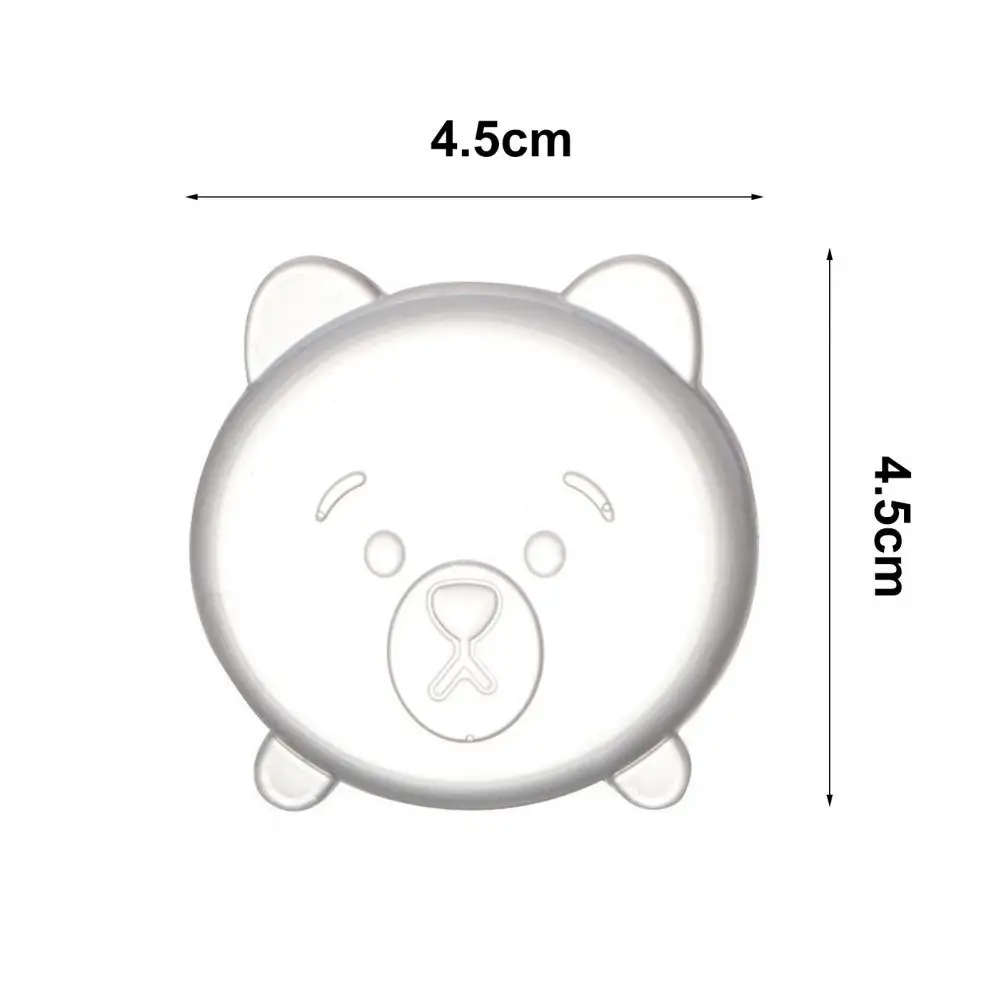 4.5cm Anti-collision Sticker Mute Self-adhesive Transparent Cartoon Silicone Door Handle Bumper Protective Plug For Home Door