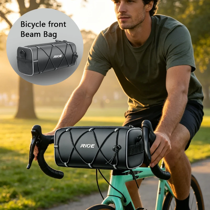 

1pcs Bicycle Handlebar Crossbody Bag, Convertible Waterproof Multi-purpose Storage Pack for MTB Road Bike