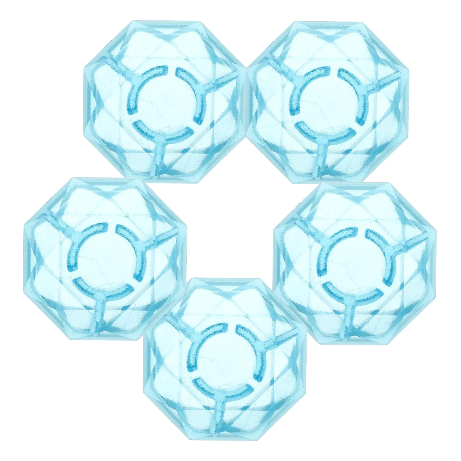 

5 Pcs Effect Pedal Foot Cap Guitar Accessories Diamond Shape Plastic Parts LED Light Covers Topper