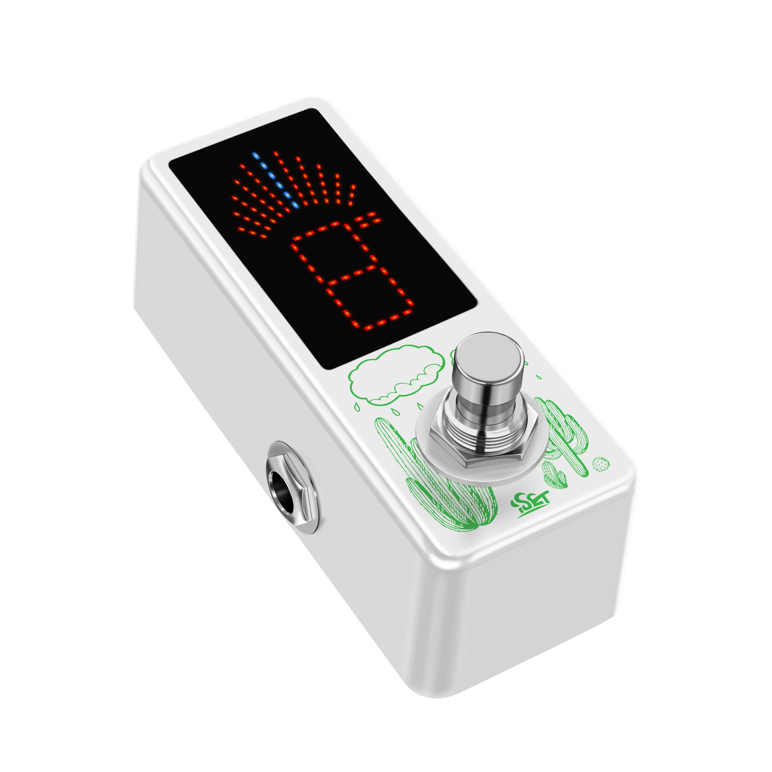 ISET-Sintonizador de guitarra de alta precisión, Pedal cromático automático con pantalla LCD para bajo de guitarra Volin, True Bypass PD-14