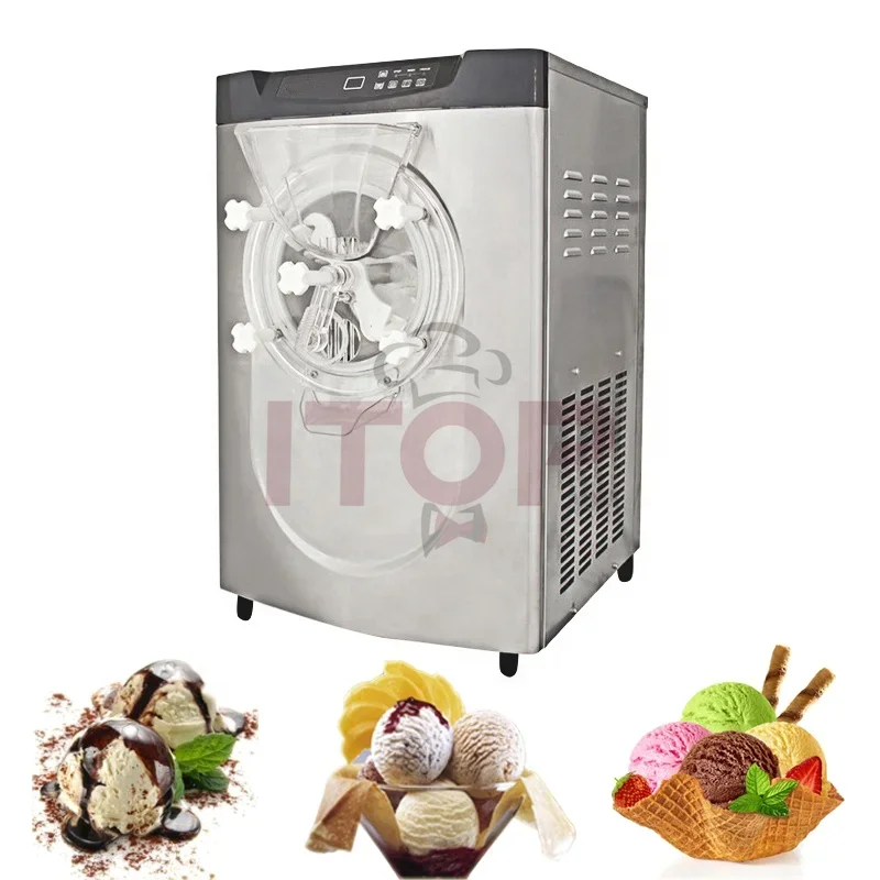 Table top Italian gelato machine Hard Ice Cream Maker batch freezer machine 18L/H