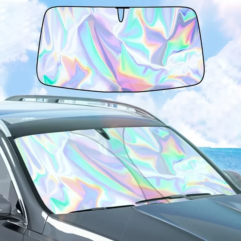 Car Sunshade Front Window Sunblock Thermal Insulation Blinds Interior Windshield Shade Cover Cooling Sunblock Accessories