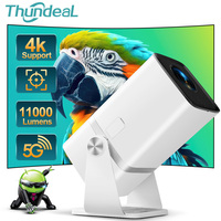 ThundeaL Full HD 1080P TD80W Mini Portable Projector Android 4K 5G WiFi TD80 Projetor 3D Smart Home Theater Video Meeting Beamer