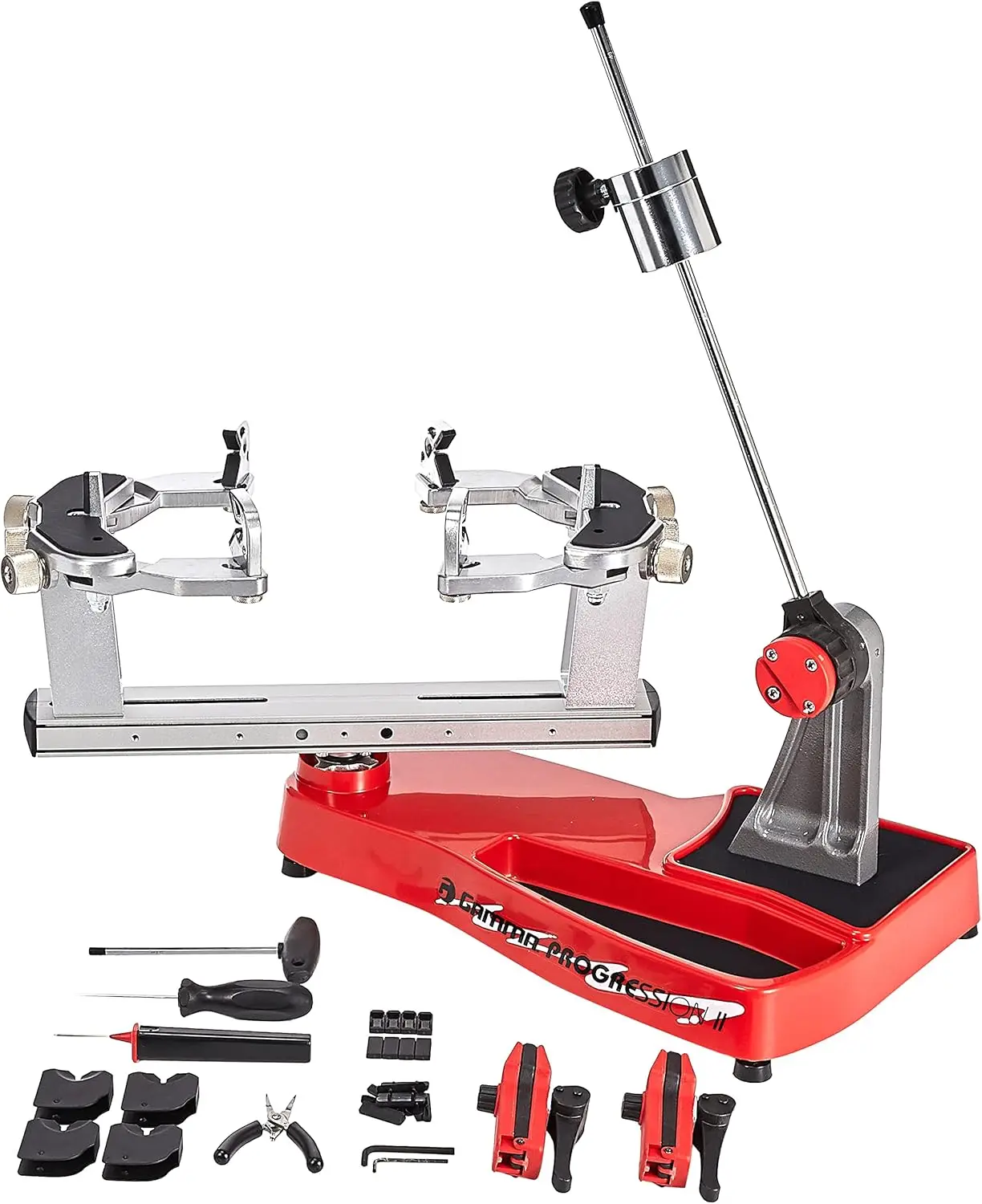 Progression Tennis Racquet Stringing Machine: Tabletop Racket String Machine with Tools and Accessories - Tennis