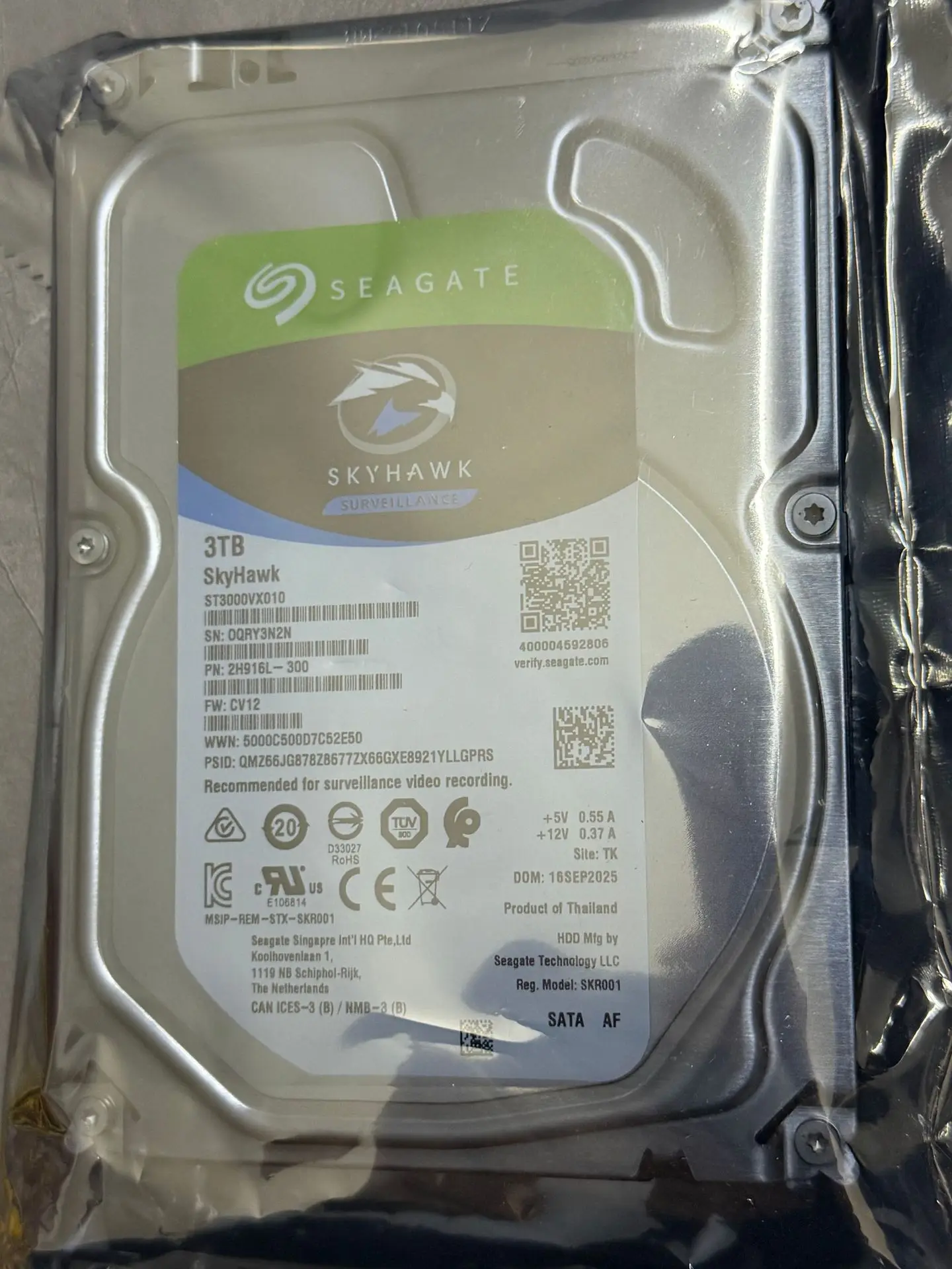 Das neue Modell 2026 ist geeignet für Seagate Cool Eagle 4T 6T 8T 10T 16T ST8000VX004 Überwachungsfestplatte mit SATA-Serieller Schnittstelle