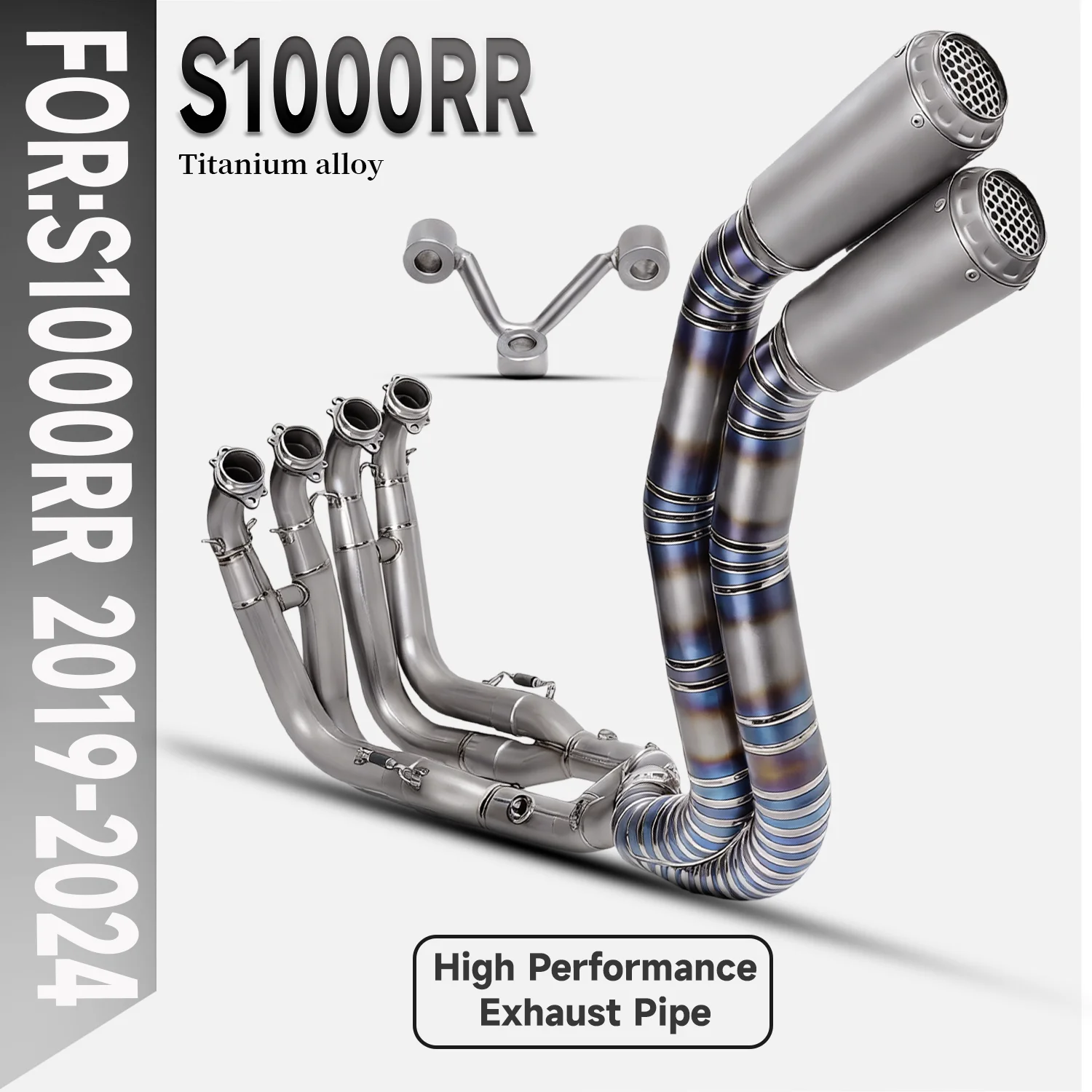 

S1000RR Exhaust System Modification Full Ti. Alloy with Dual outlet high position exhaust Escape Muffler for S1000R/RR 2019-2025