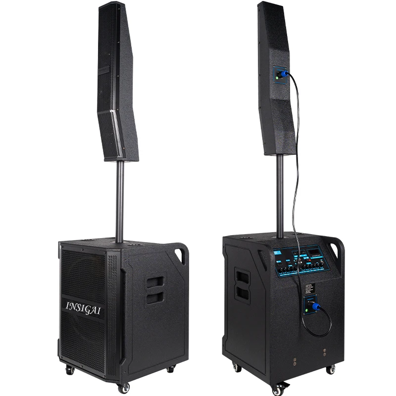 

Best Selling Column Speakers With Wireless Microphone Professional 15 Inch Active Line Array Column Speaker Pa System