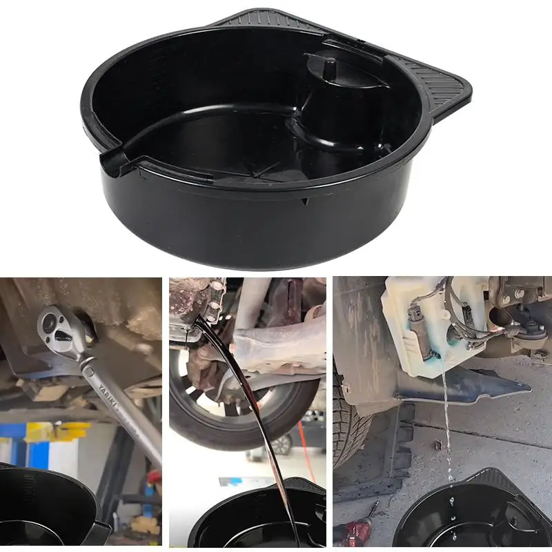 8 Liter Oil Change Equipment Portable Car Oil Pan Filling Plastic Oil Drain Pan Prevents Spills Leak-Proof Car Repair Tool
